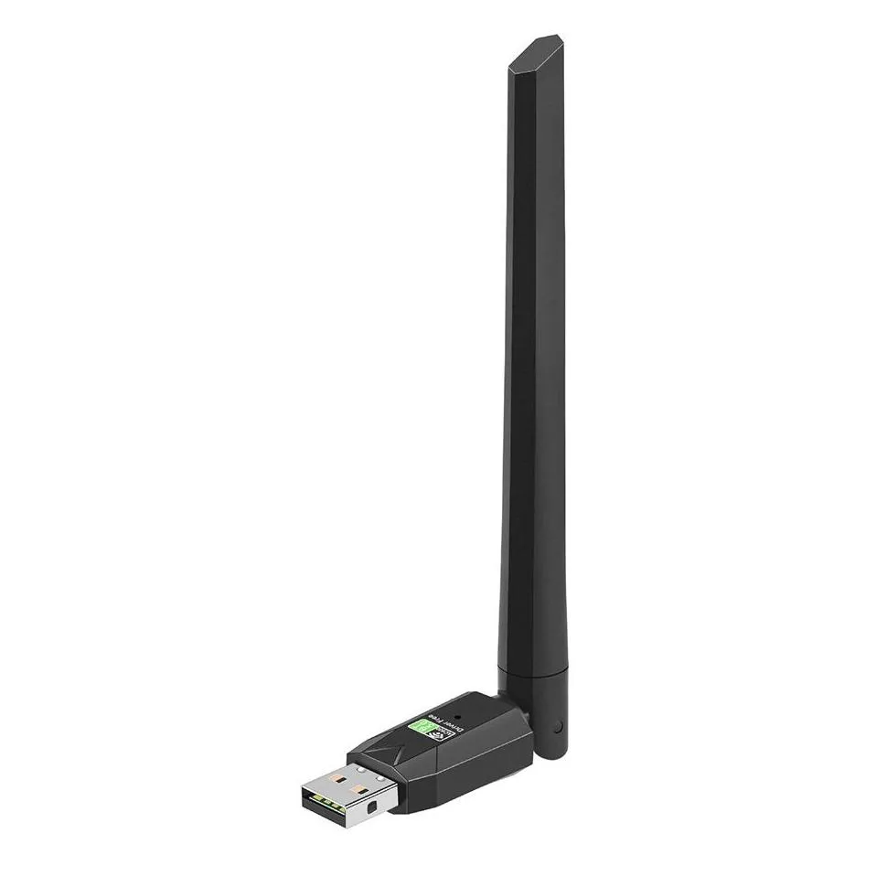 600mbps USB Bluetooth 5.0 AC Wifi Adapter 2 in 1 Wi-Fi 2.4G 5GHz Antenna Dual Band 802.11ac Mini Wireless Computer Network Card