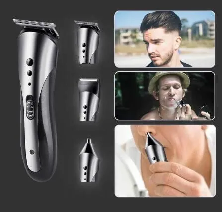 Kemei 3 in 1 Electric Shaver Rechargeable Electric Nose Hair Clipper Professional Beard Razor Machine KM-14075302774