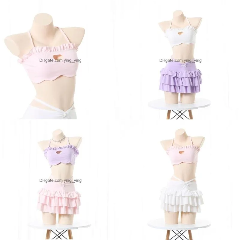 womens sleepwear summer pajamas set teen girls nightgown japanese school student pure desire kawaii adult skirts