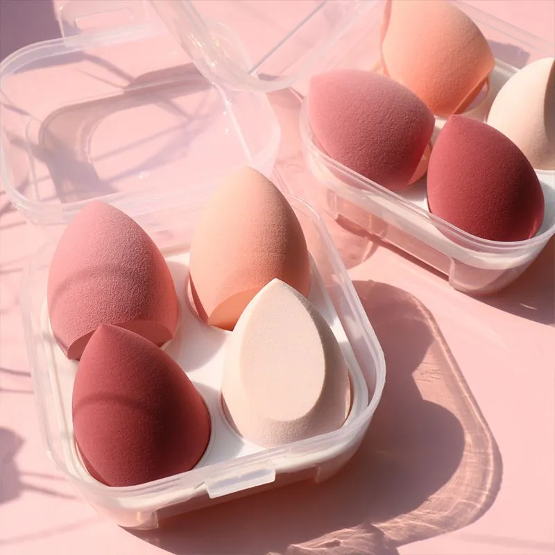 Makeup Blender Cosmetic Puff Sponge with Storage Box Foundation Powder Beauty Tool Women Make Up concealer sponges5089897