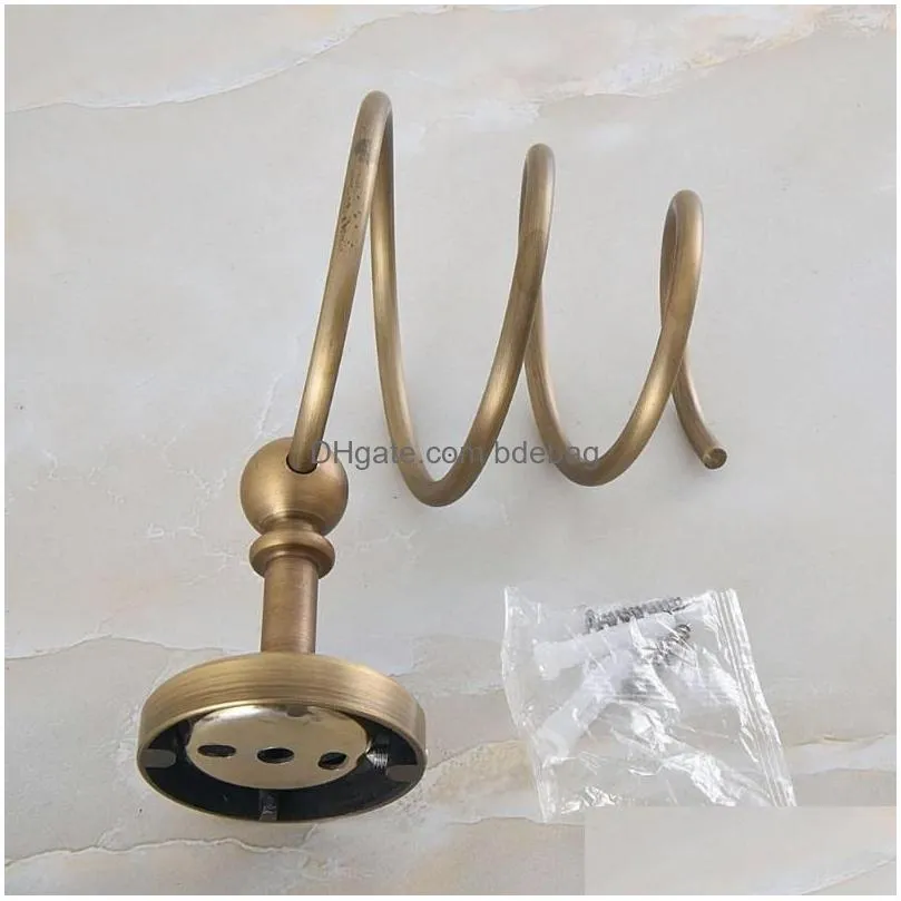 bath accessory set antique brass hair dryer holder wall mounted bathroom accessories hardware aba730