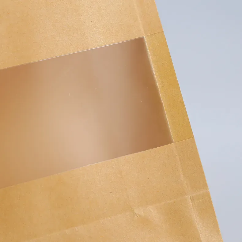 Coffee beans Bread biscuit packaging spot octagonal packing bag tea snacks kraft paper custom food grade material package bags