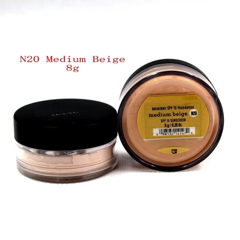 mineral powder set loose powders matte SPF 15 brightening 6g 8g 9g whitening concealer Pro makeup foundation poudre libre
