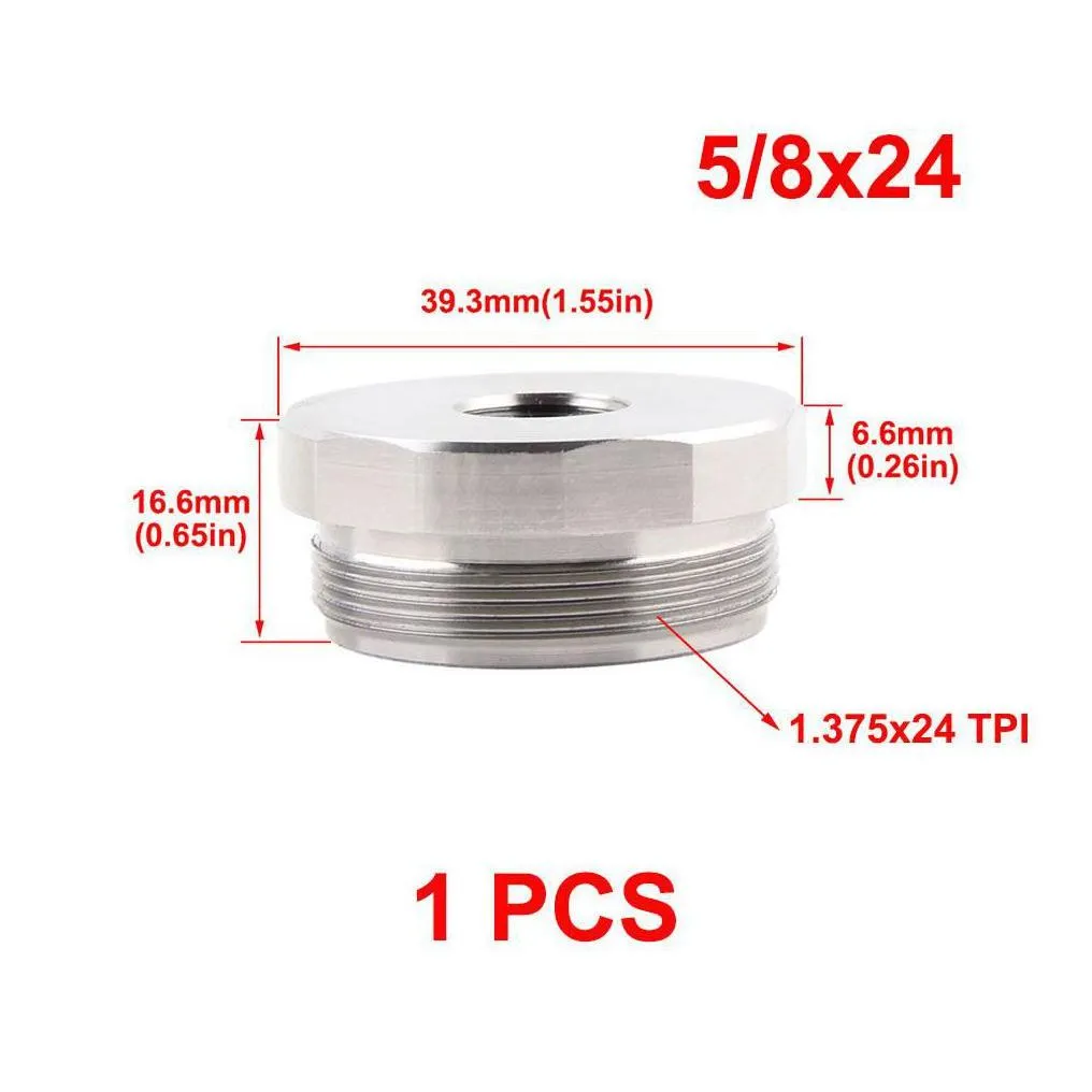 1.375x24 titanium end cap screw cups baffle adpater 1/2x28 5/8x24 for modar soent trap fuel filter kit drop delivery