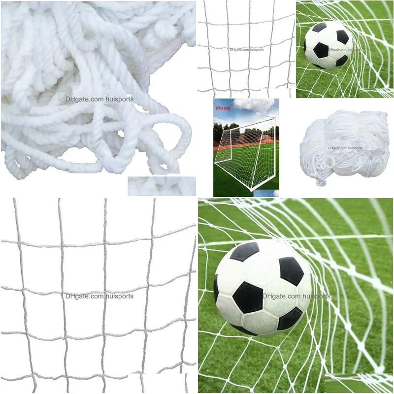 3x2m soccer goal net football nets mesh football accessories for outdoor football training practice match fitness nets only1668761