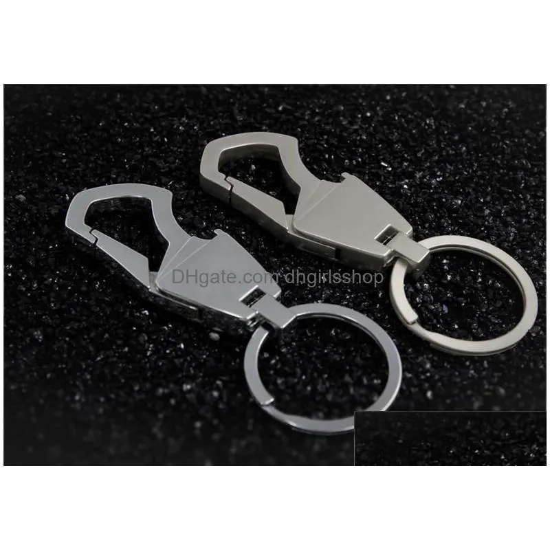 Key Rings New Style Mti-Function Bottle Opener Keychain Waist Hanged Men Car Key Chain Metal Ring Cd12 Drop Delivery Jewelry Dhw2I