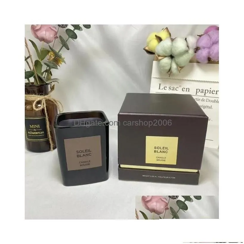 candles top quality incense scented per lost cherry fabous vanille oud wood soleil  candle bougie par london long smell wax dro