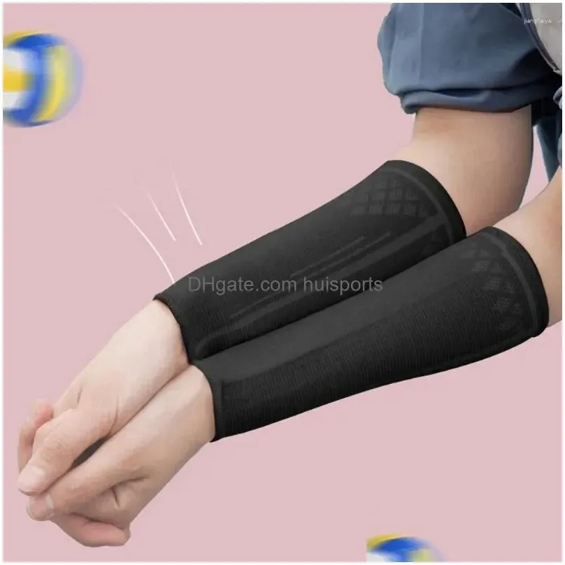 knee pads elastic volleyball armband hide support basketball arm wrist training for 2pcs breathable sports guard test compression