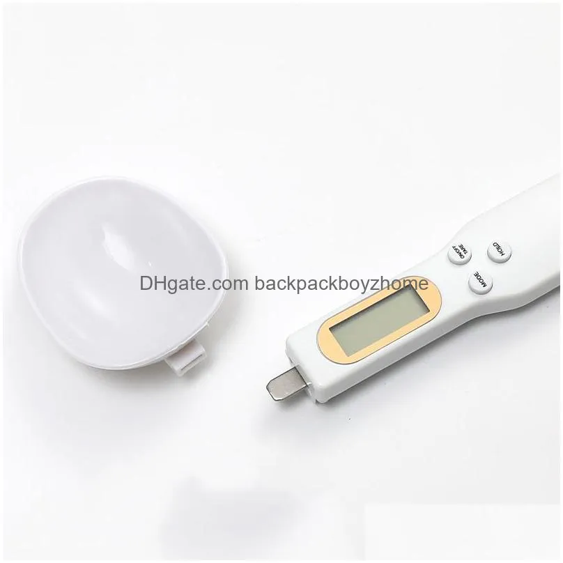 Measuring Tools 500G/0.1G Measuring Spoon Baking Tools Household Kitchen Digital Electronic Scale Handheld Gram Scales Lcd Display Dro Dhjb8