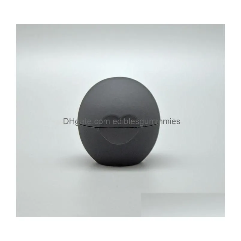 wholesale blank cosmetic ball container 7g lip balm jar eye gloss cream sample case 