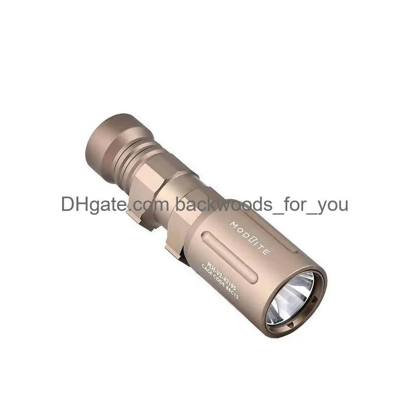 metal plhv2 modlit flashlight 1000 lumen sst40 white led with original marking hunting scout light drop delivery