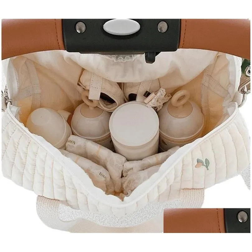 Diaper Bags Stroller For Babies Bear Mommy Infant Car Maternity Nappy Storage Baby Bag Born Shoder Mother Kids Drop Delivery Dhg6K