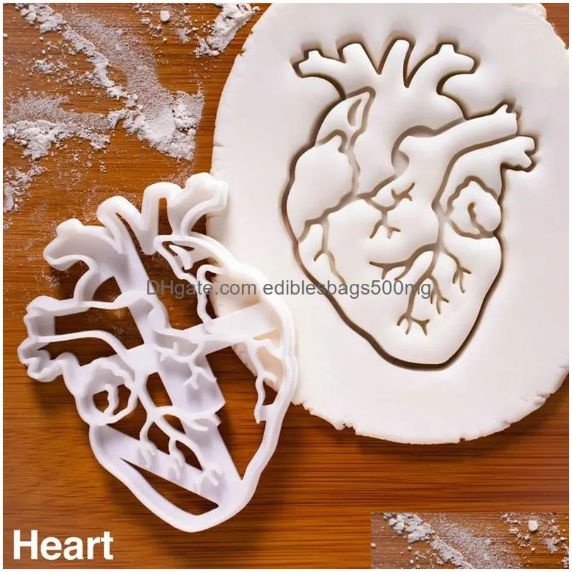 baking moulds 2023 mold diy biscuit human organ tool cake decor brain heart custom cookie cutter