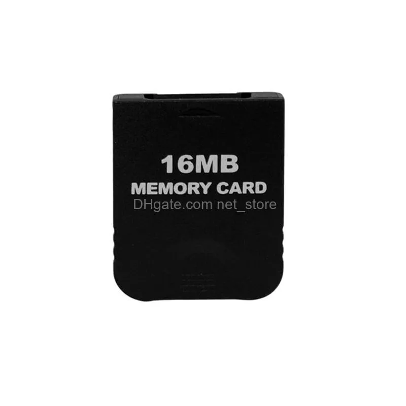 16mb black white game gc memory card for ngc gamecube wii console system storage high speed fast ship