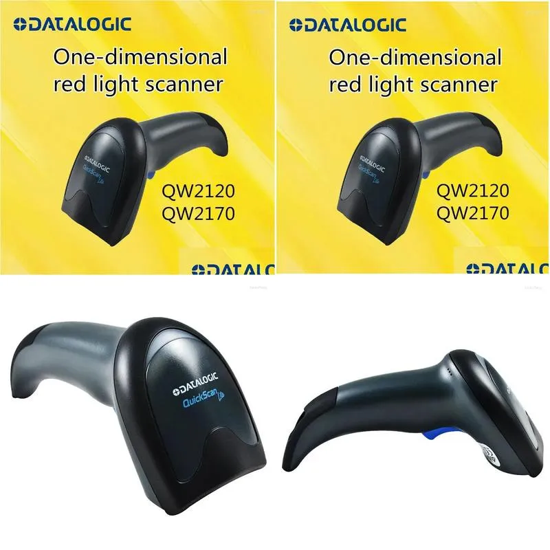 Datalogic Barcode Scanner Reader QW2120 QW2170QuickScan Lite QW2100 1D USB Linear Imager Green Spot Blac Cable