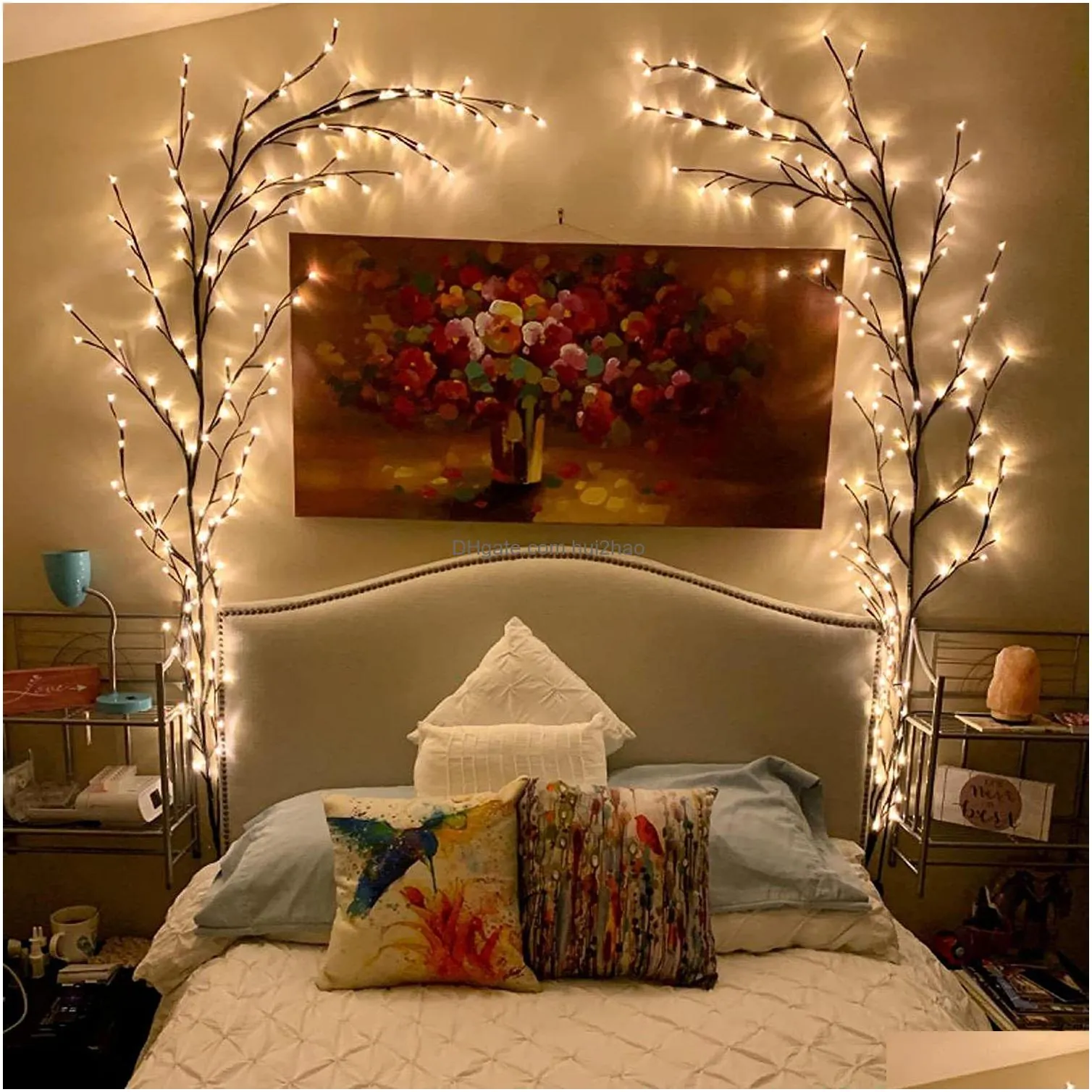 home decor decorative objects simulated plant vine decoration romantic warm and comfortable