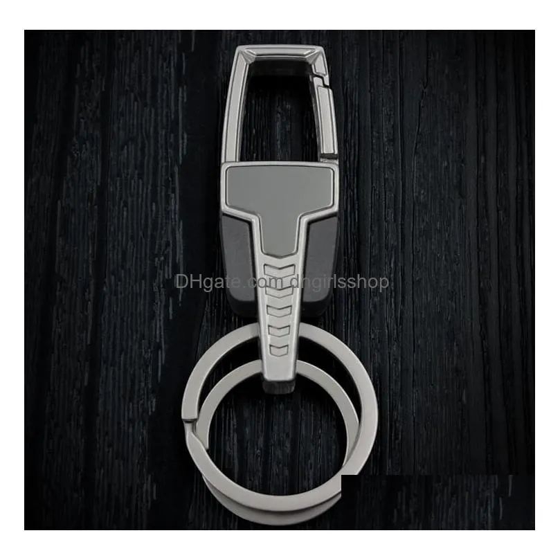 Key Rings Metal Keychain Waist Hang Men Key Chain Charm Holder Ring Chaveiro Porte Holiday Gift Present Drop Delivery Jewelry Dhgyo