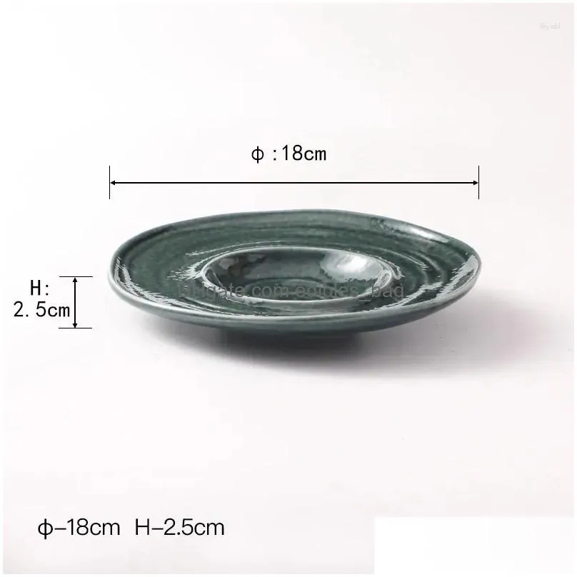 plates retro irregular ceramic dessert plate restaurant thick soup snack dish molecular cuisine display specialty tableware