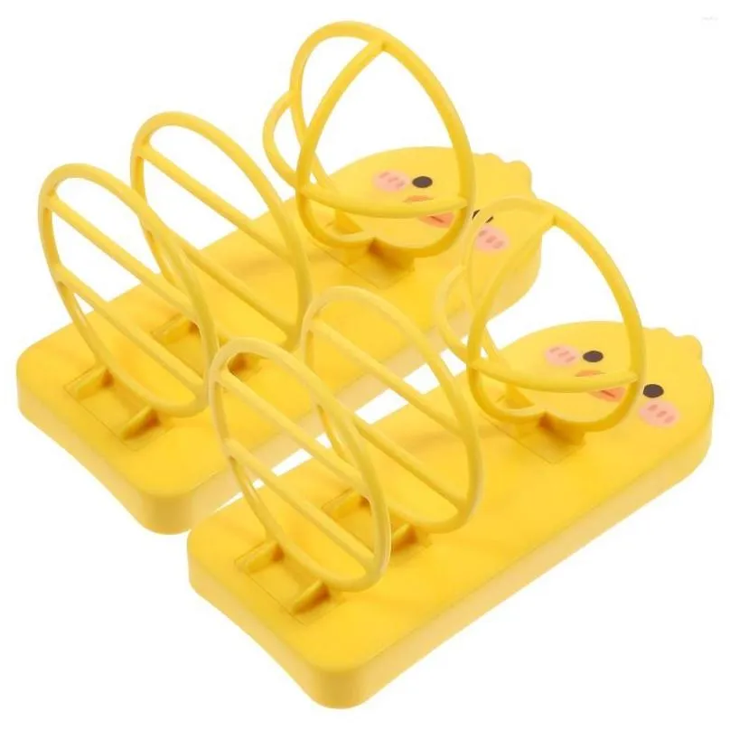 Makeup Brushes 2 Pcs Wall Puff Stand Powder Storage Holder Sponge Drying Rack