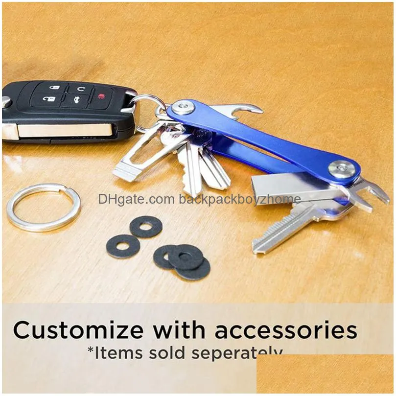 Party Favor Metal Key Holder Chains Party Favor Portable Receiver Keychain Pendant Fathers Day Gift Drop Delivery Home Garden Festive Dhom8