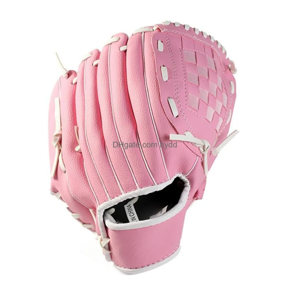 gloves sports gloves outdoor youth adult left hand training practice softball baseball equipment for kids adults 221129