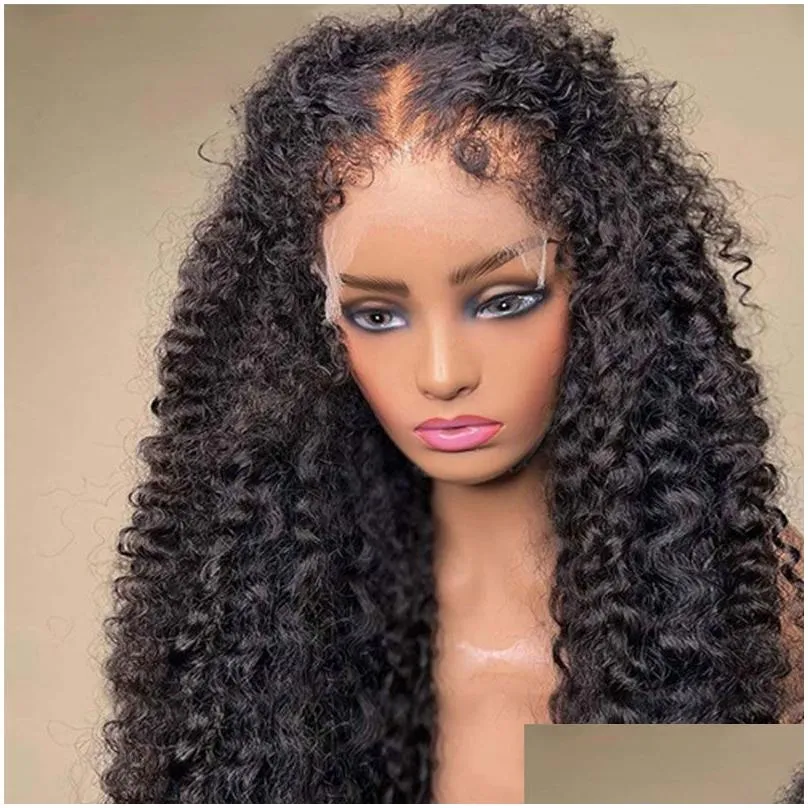 360 lace frontal human hair deep wave frontal wigs kinky curly human hair wig brazilian water wave hd lace synthetic wigs for women