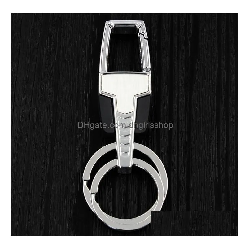 Key Rings Metal Keychain Waist Hang Men Key Chain Charm Holder Ring Chaveiro Porte Holiday Gift Present Drop Delivery Jewelry Dhgyo