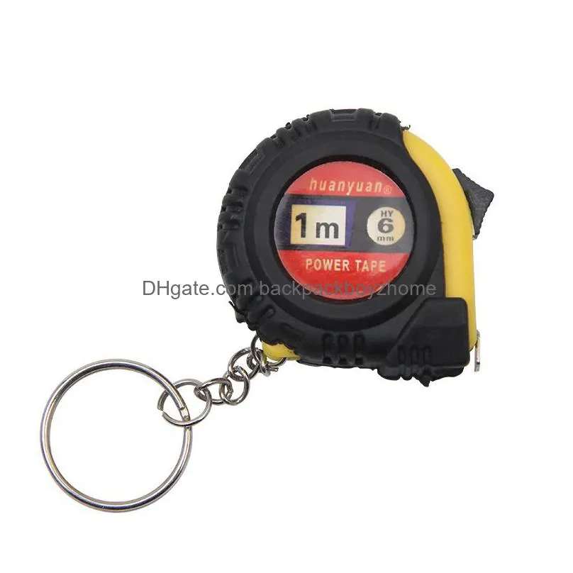 Tape Measures Wholesale Mini Tape Measure Keychain Keyring Measuring Rer Household Tools Customized Logo Drop Delivery Office School B Dhshy