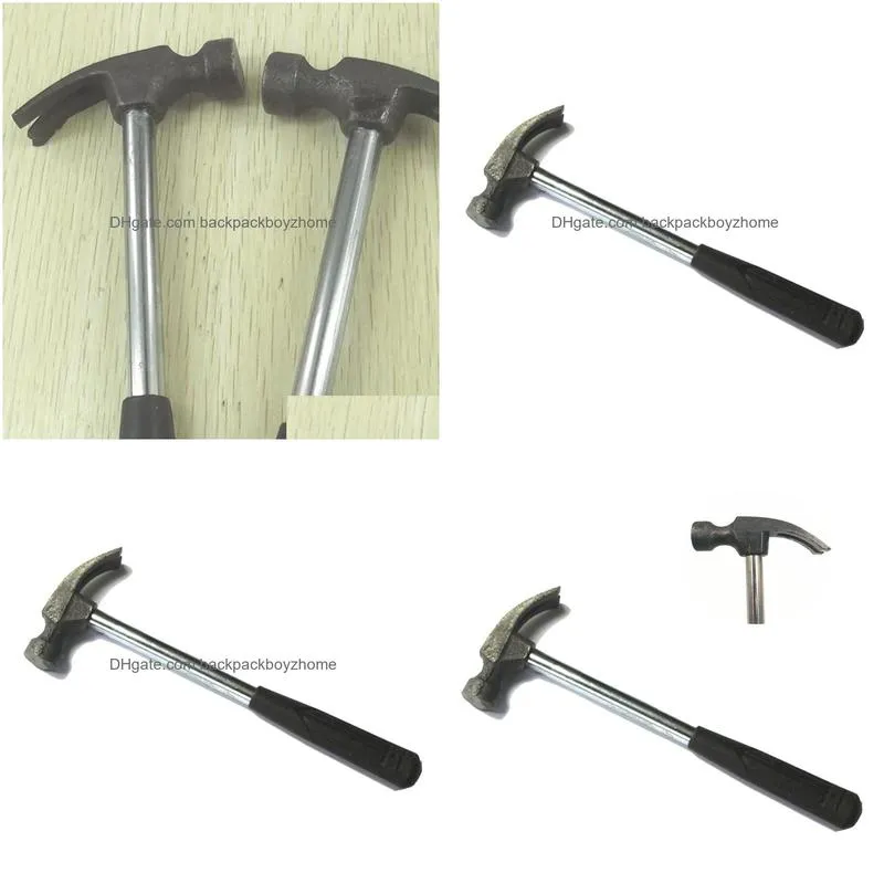 Hammer Mini Claw Hammer Mti Function Portable Household Hand Tool Plastic Handle Seamless Nail Iron Hammers 18Cm Drop Delivery Home Ga Dhomp