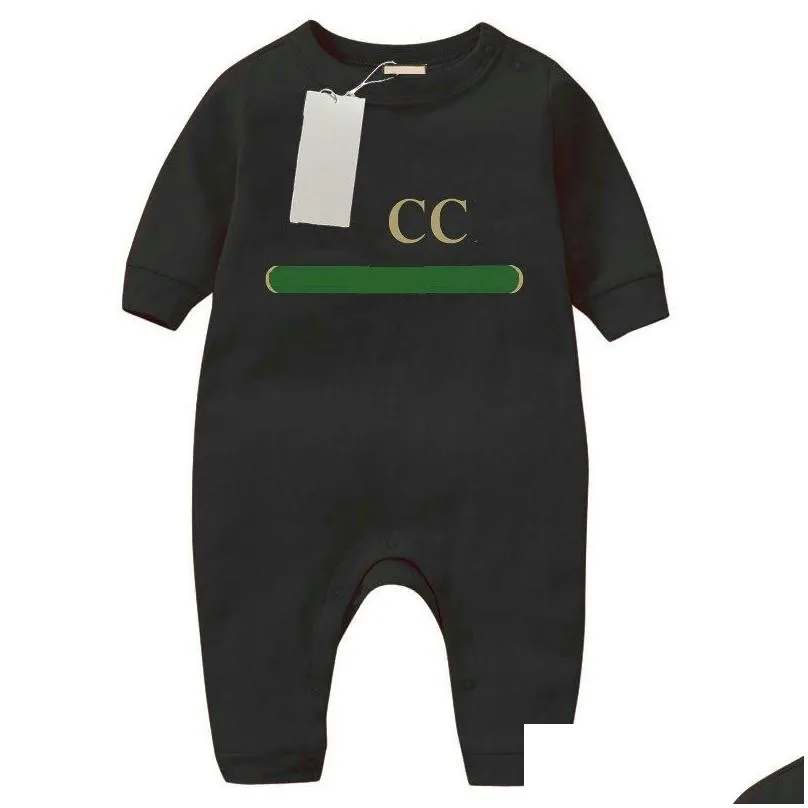 Rompers Baby Rompers Boy Girl Kids Designer Summer Pure Cotton Clothes 1-2 Years Old Newborn Jumpsuits Childrens Clothing Drop Deliver Dhwrv