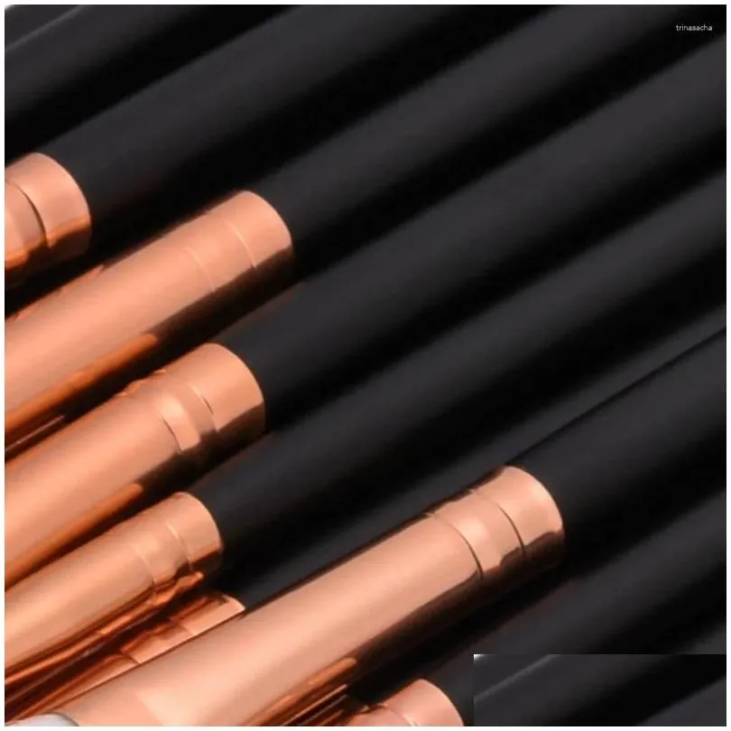 Makeup Brushes Fashion Skin Color/Black Golden Brush Set Concealers Blush Cosmetic Accessories