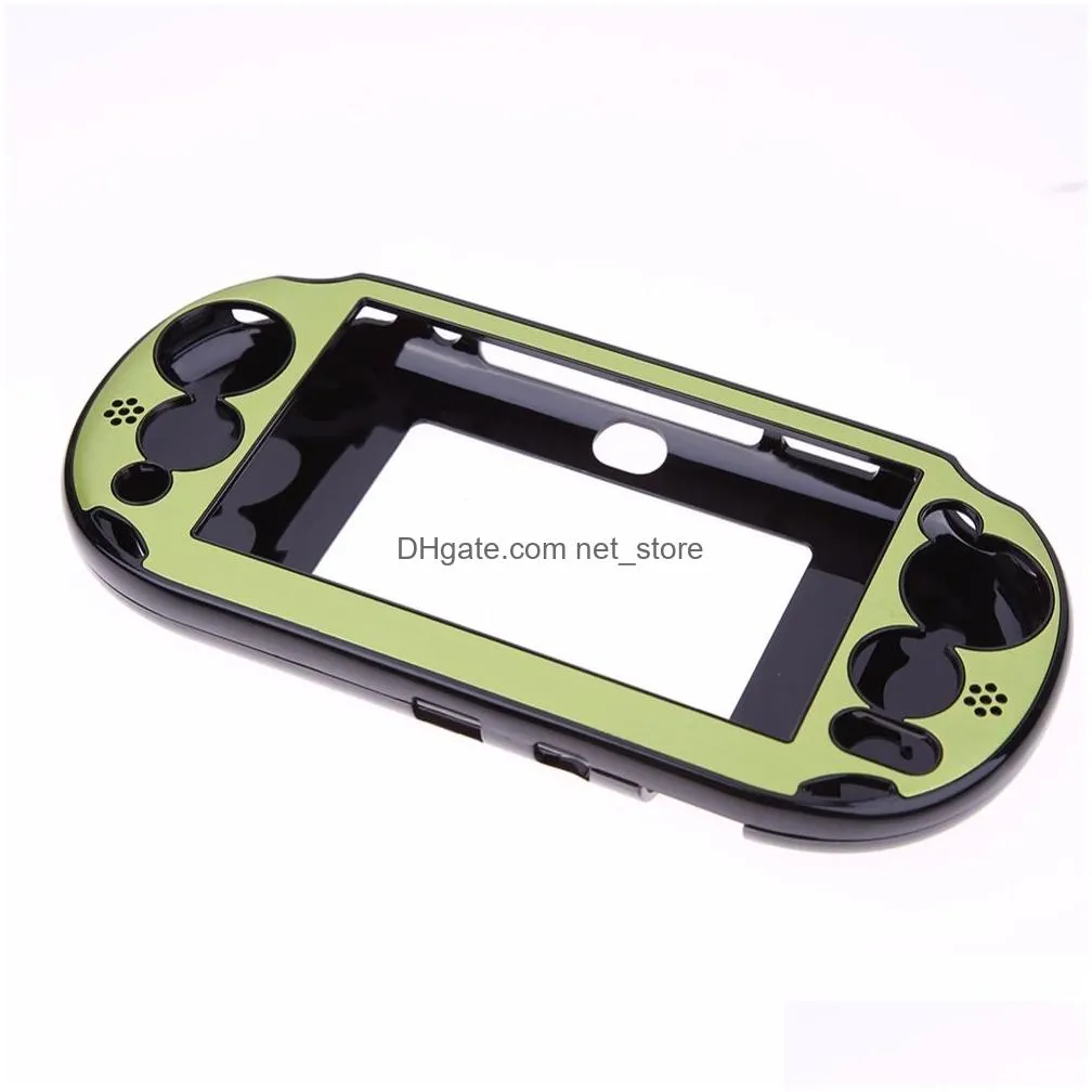 aluminum metal skin protector hard protective case cover console shell box for ps vita 2000 psv2000 dhs fedex ems ship