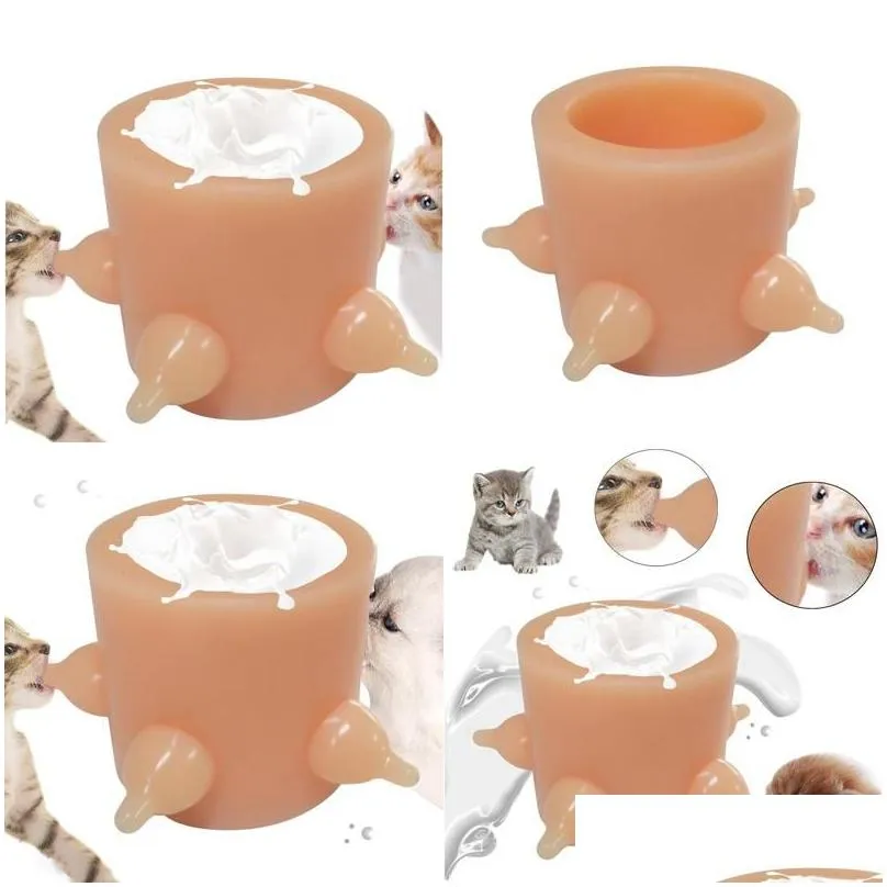 dog bowls feeders matic breast feeder puppy cat rabbit pet baby milk sile nipple mtiple drop delivery home garden supplies dhxuo