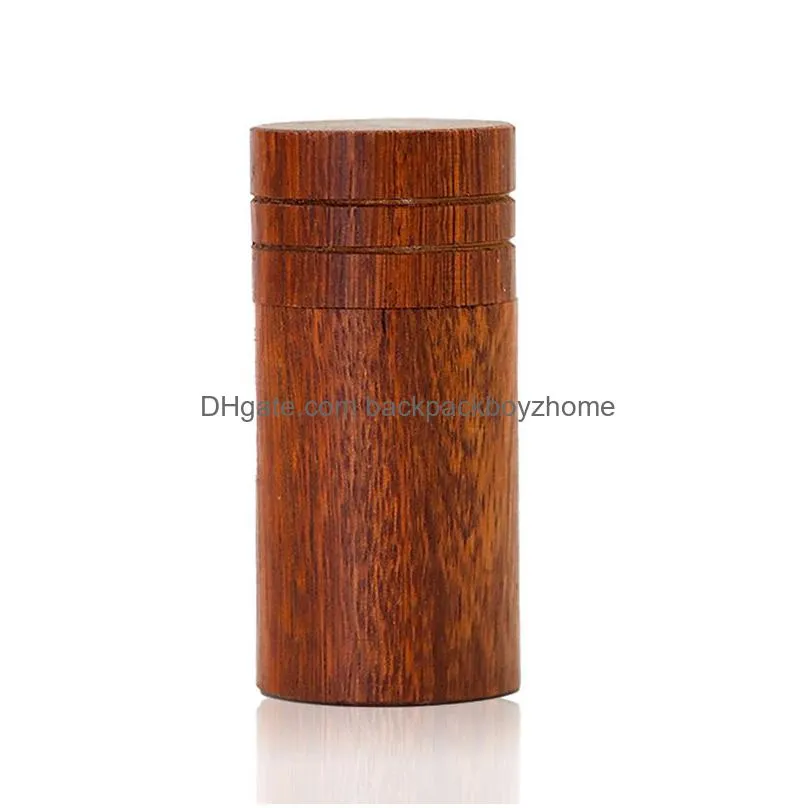 Other Smoking Accessories 1L Portable Wooden Storage Box Household Smoking Accessories Mini Natural Sandalwood Tobacco Boxes Strong Ti Dh1Rz