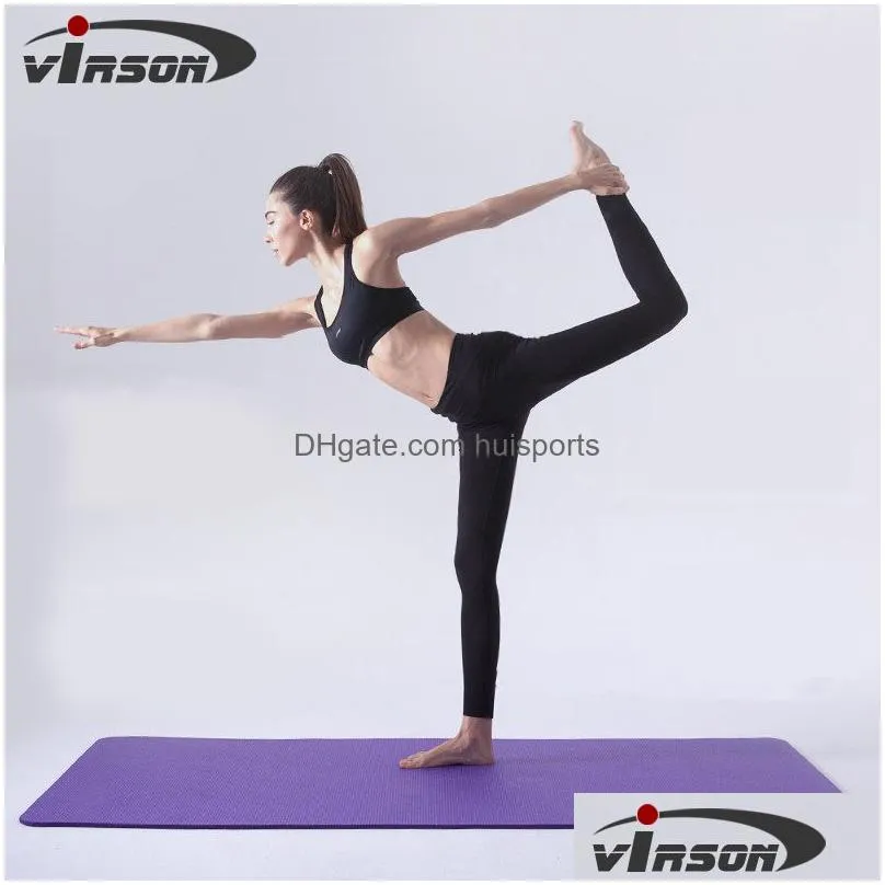 183x61cm high density eco-friendly custom print nbr yoga mat for beginner fitness exercise tasteless gym pads