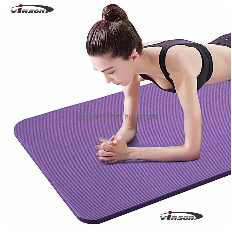 183x61cm high density eco-friendly custom print nbr yoga mat for beginner fitness exercise tasteless gym pads