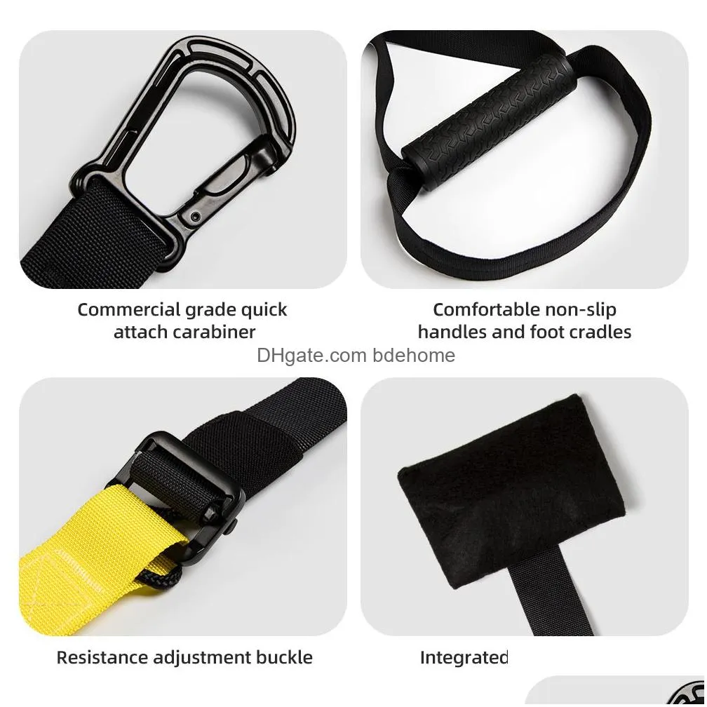 copozz resistance bands hanging belt equipment sport gym workout fitness suspension exercise pull rope straps y2005066709188