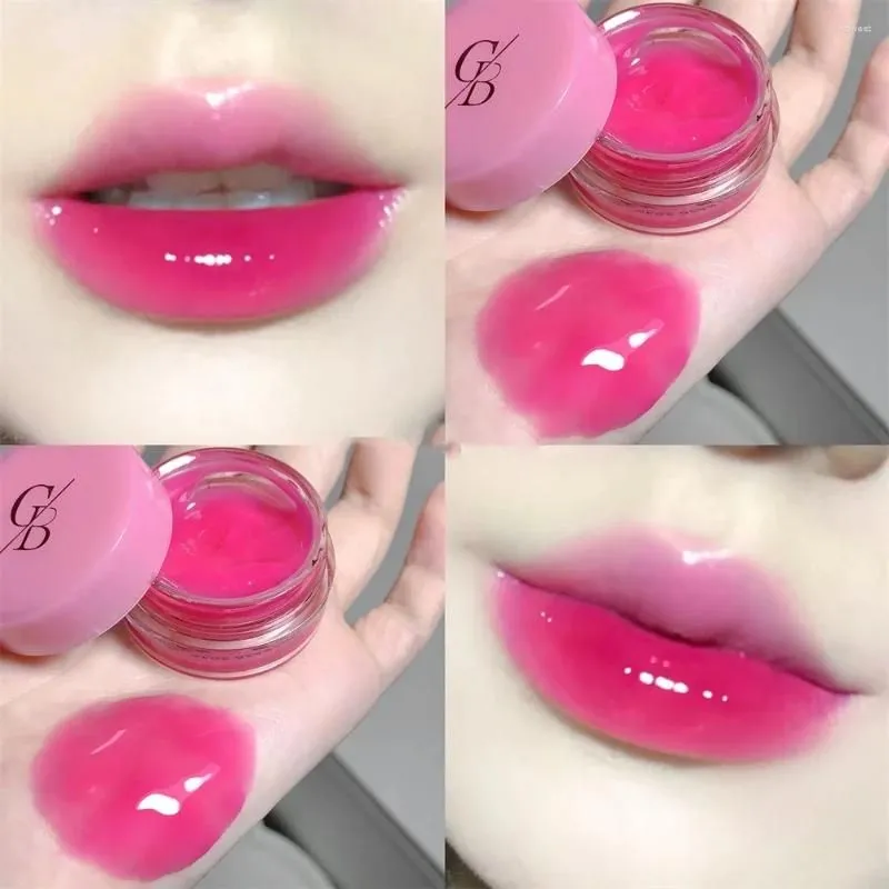 Lip Gloss Grape Jam Jelly Texture Tinted Moisturizing Mirror Glaze Canned Girl Makeup Cosmetic Water Light Lipstick
