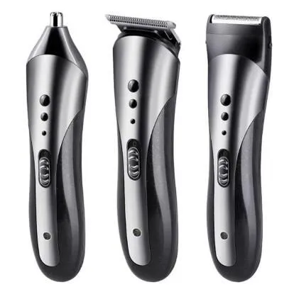 Kemei 3 in 1 Electric Shaver Rechargeable Electric Nose Hair Clipper Professional Beard Razor Machine KM-14075302774