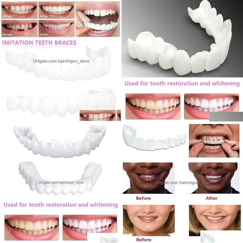 other oral hygiene false dental braces tooth cover simulation chewing braces dental beauty correction shaping universal dental defect repair braces