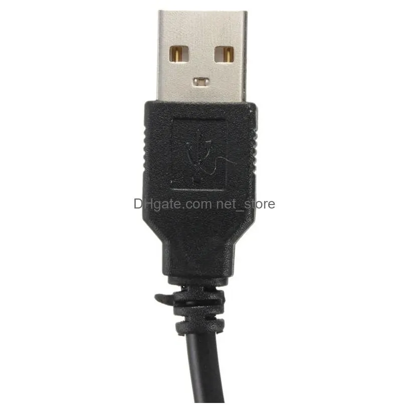 1.8m usb power  wire charging cable for playstation 3 ps3 controller charge cord accessories black high quality fast ship