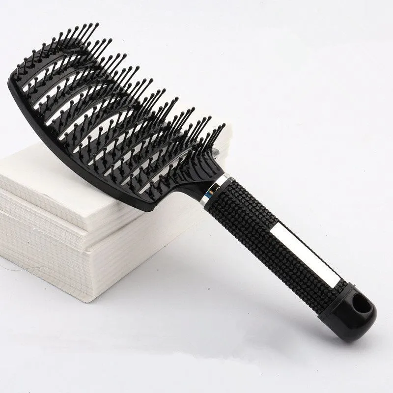 2021 Wholesales Women Hair Scalp Massage Comb Bristle & Nylon Hairbrush Wet Curly Detangle Hairs Brushes for Salon Hairdressing Styling