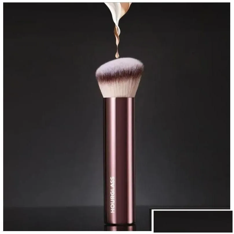 Makeup Brushes Hourglass Ambient Soft Glow Foundation Brush Slanted Hair Liquid Cream Contour Cosmetics Beauty Tools Drop Delivery H