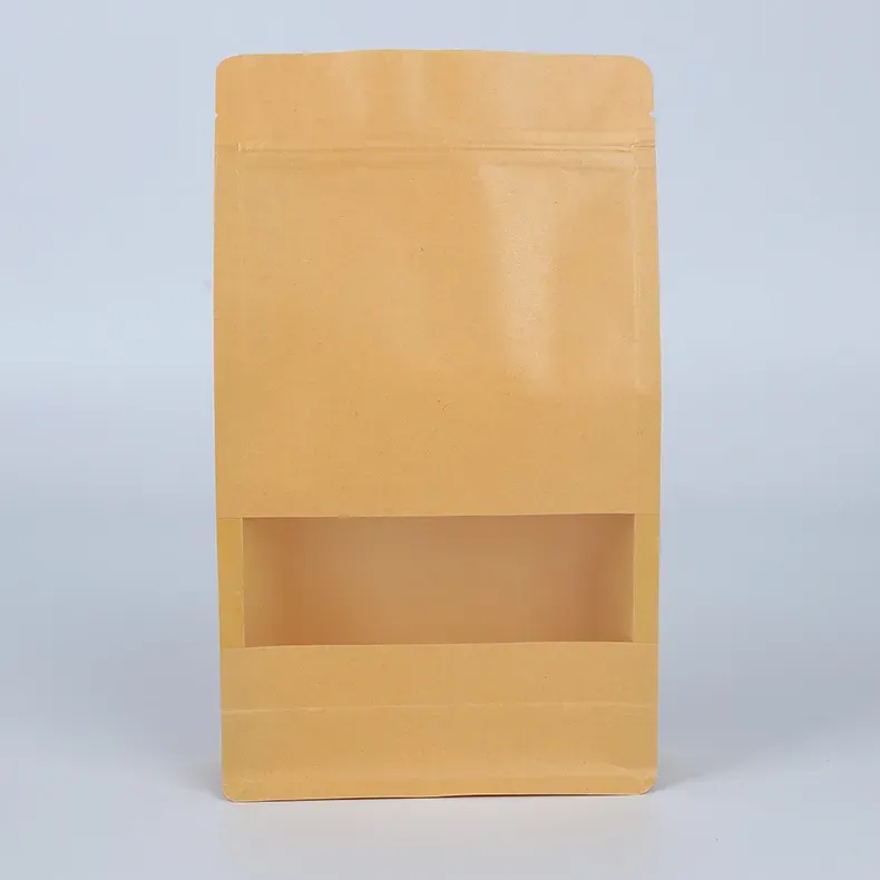 Coffee beans Bread biscuit packaging spot octagonal packing bag tea snacks kraft paper custom food grade material package bags