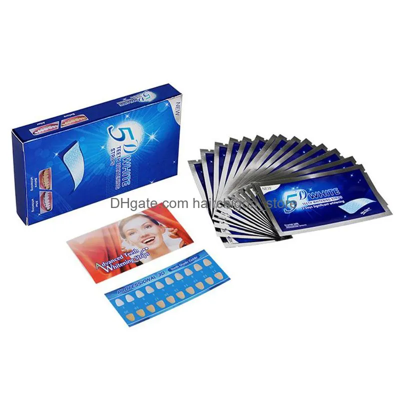 teeth whitening strips 14 pouches 28 strip oral hygiene for stains removal