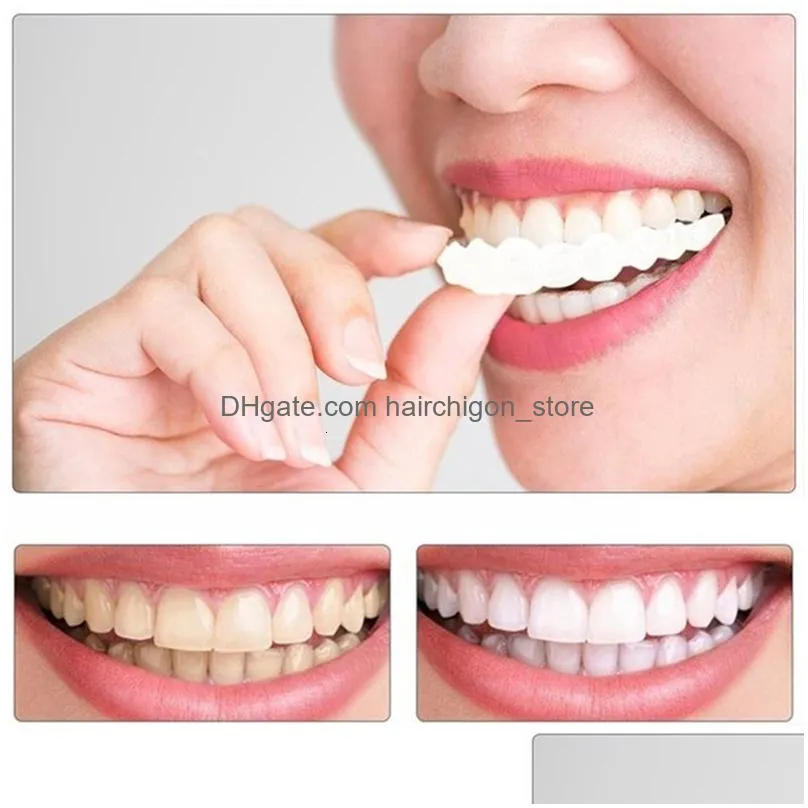 other oral hygiene upper lower temporary false tooth cover denture set orthodontics tooth restoration whitening teeth cover 230919