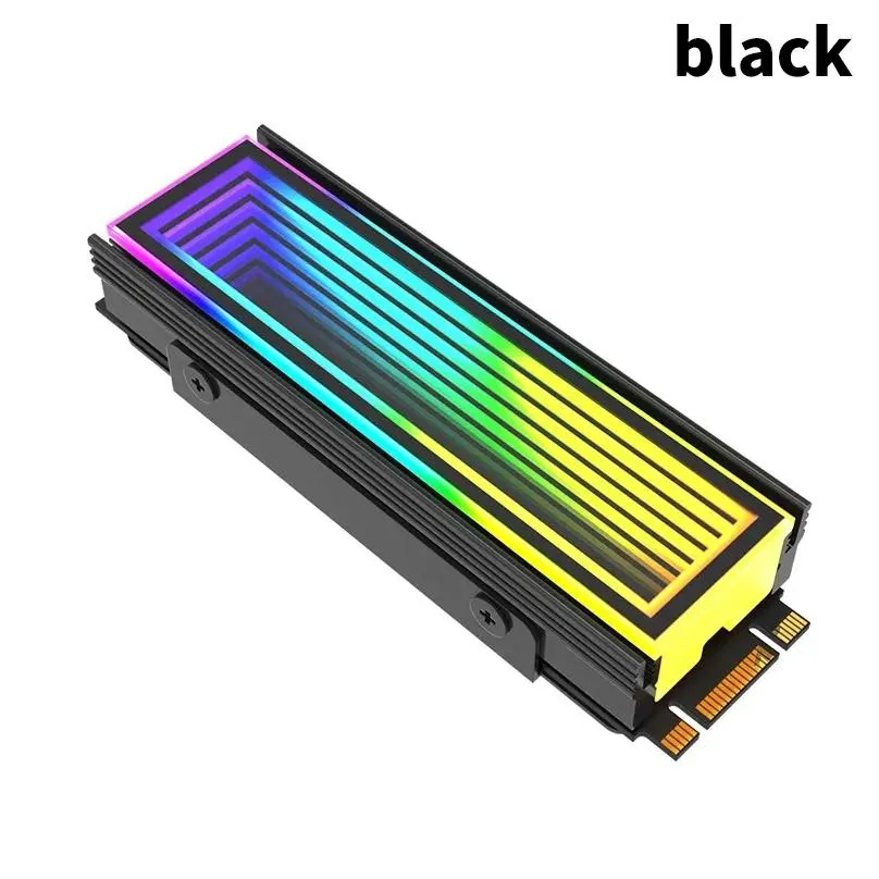Computer Coolings 5V ARGB Sync PC 2280 SSD M2 Radiator RGB M.2 NVMe High Efficiency Endless Abyss Effect Gaming Entertainment