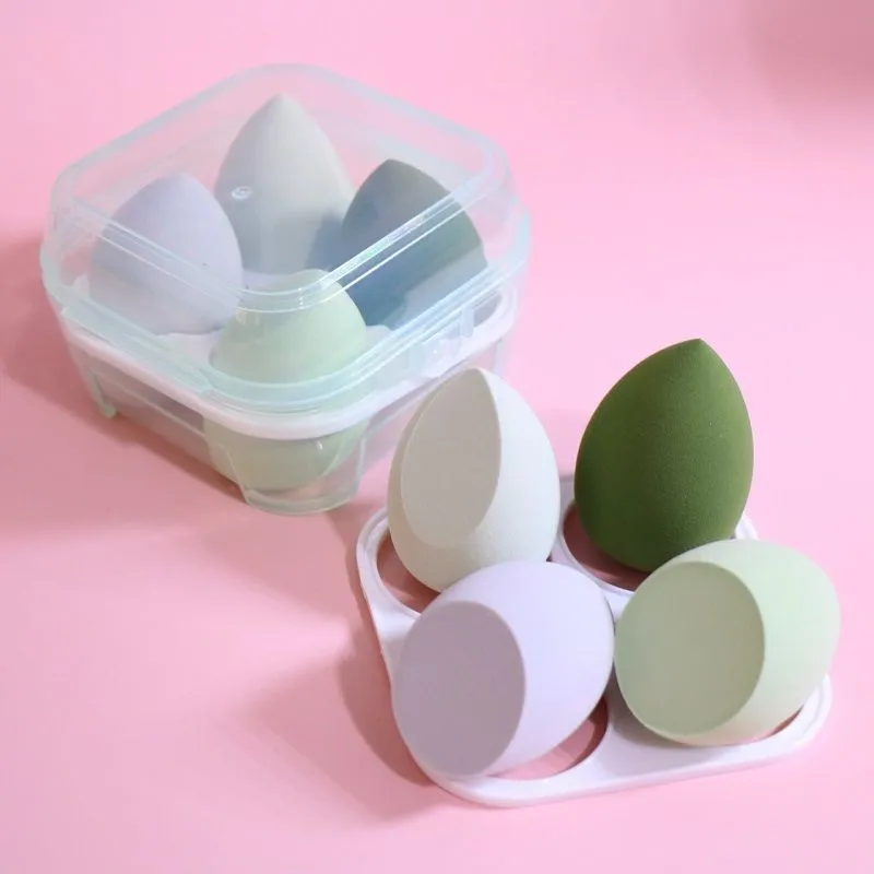 Makeup Blender Cosmetic Puff Sponge with Storage Box Foundation Powder Beauty Tool Women Make Up concealer sponges5089897