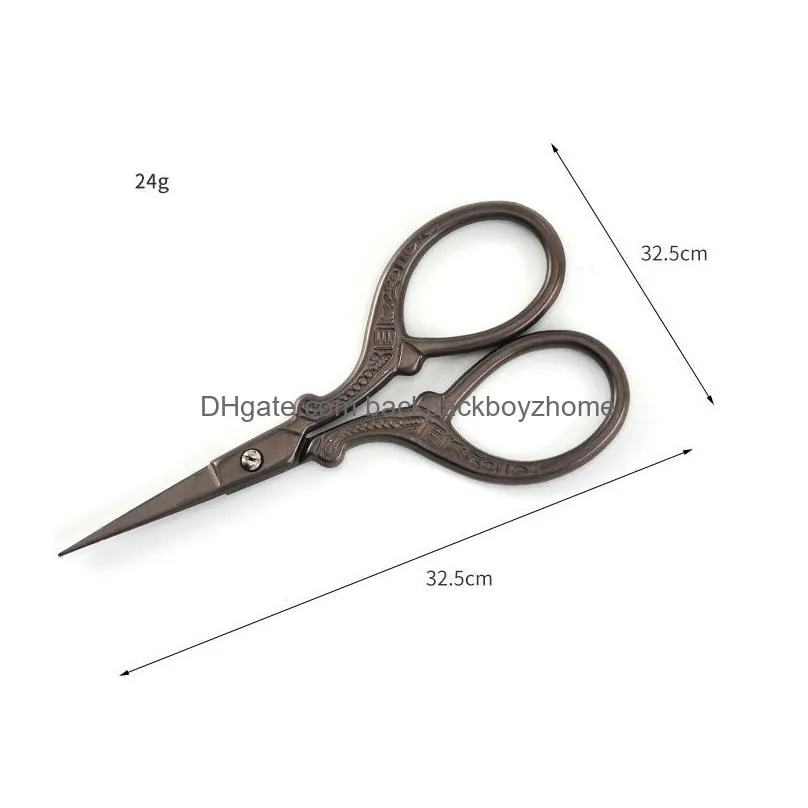 Scissors Stainless Steel Scissors Hand Household Tailor Shears For Embroidery Sewing Beauty Drop Delivery Home Garden Tools Hand Tools Dhsry