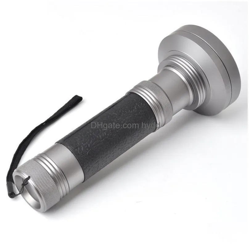 black silver 395400nm 100led uv flashlight blacklight scorpion super bright detection flashlight torch portable violet light